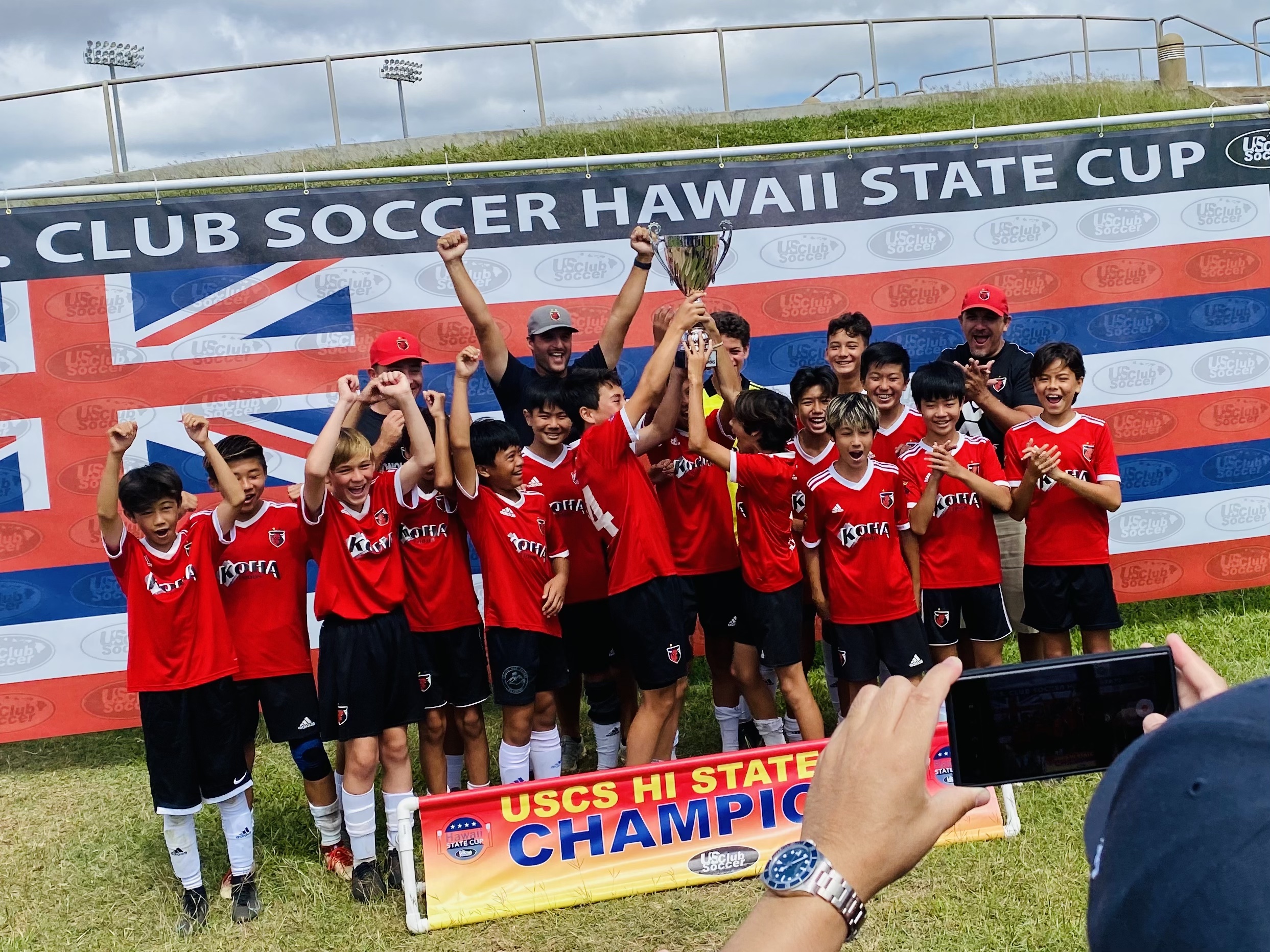 HSC Bulls 09 boys are USCS State Champions Honolulu Bulls Soccer Club